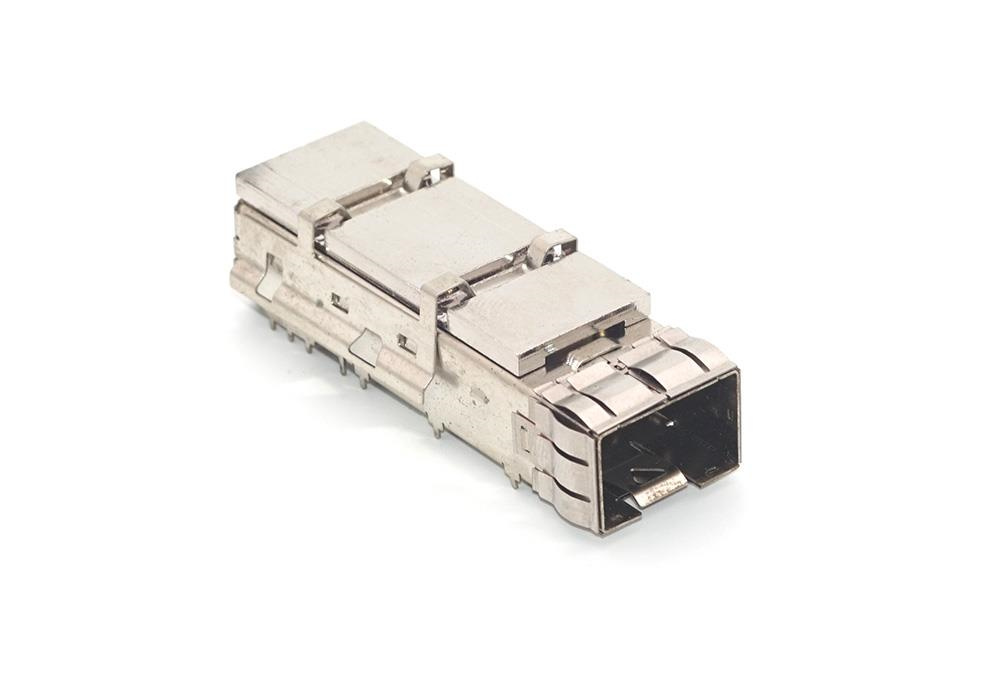 SFP+ 1X1 笼子 焊接脚 一体式 带散热片