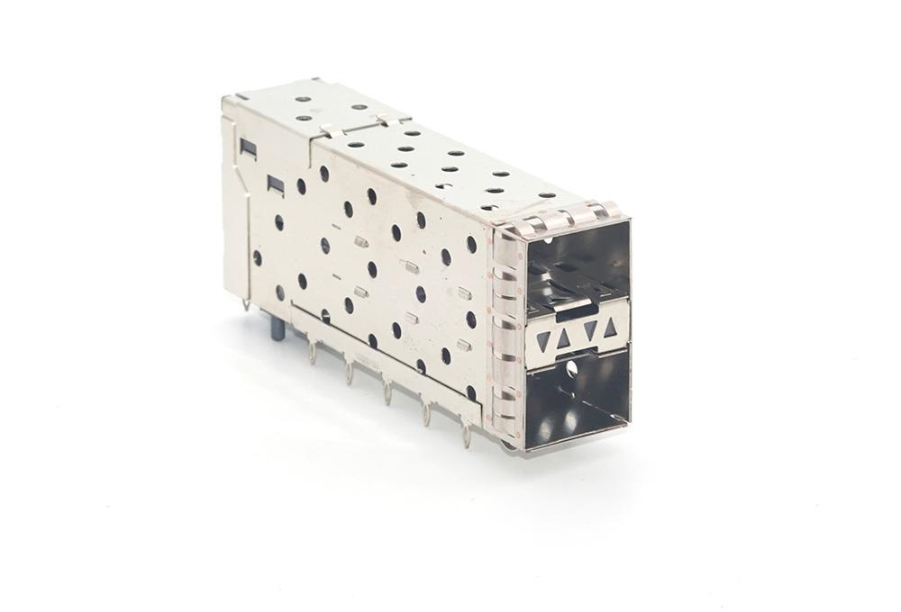 SFP+ 2X1 压接脚 带导光体