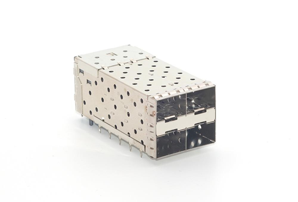 SFP+ 2X2 压接脚 无导光体