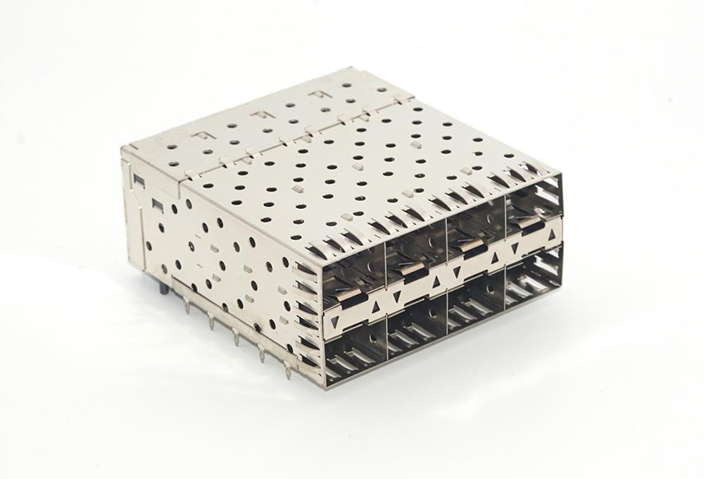 SFP+内芯&SFP笼子 2X4 带导光体