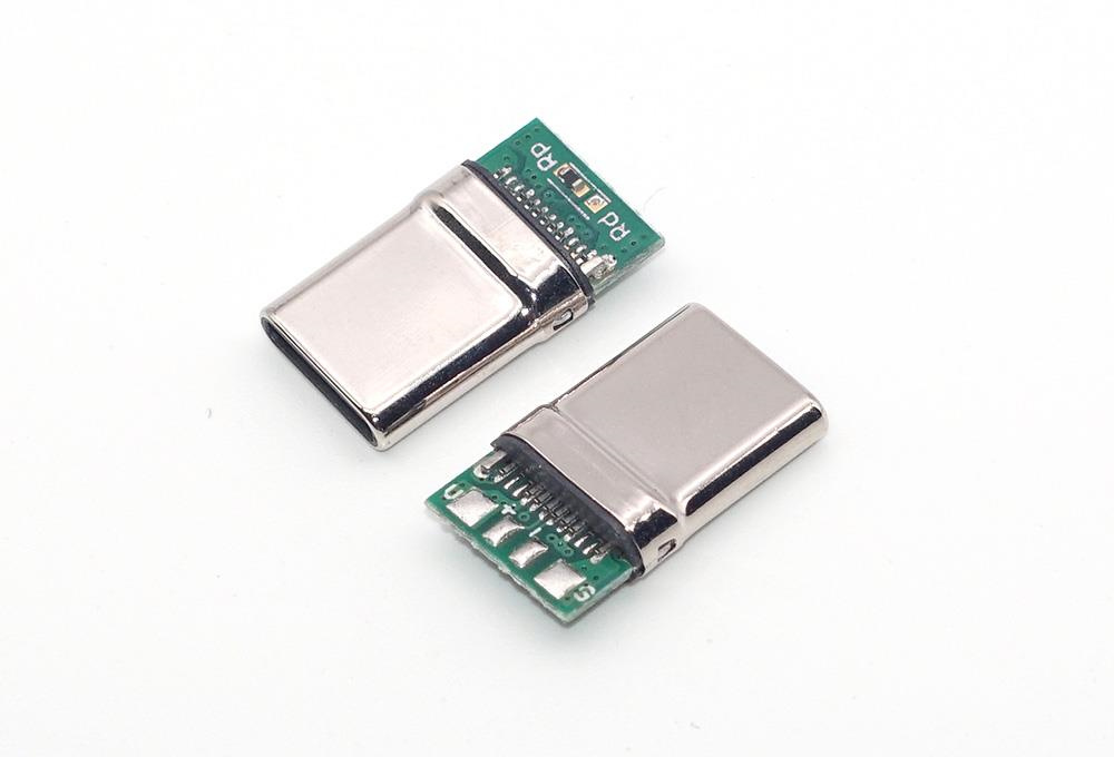 USB_2.0, 24PIN, A To C 2.0, Rd 5.1K or Rp 56K, 抽引壳, 亮光镍 USB_2.0, 24PIN, A To C 2.0, Rd 5.1K or Rp 56K, 抽引壳, 亮光镍