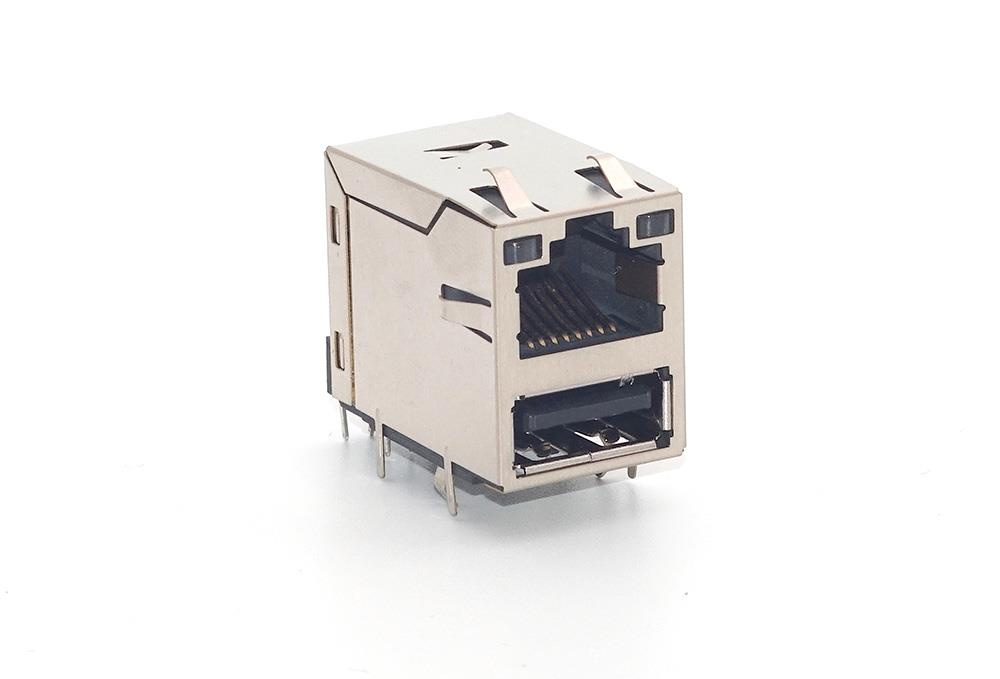 8206 全包 带灯 单层USB2.0 带滤波器