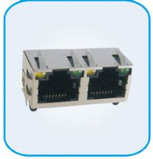  HL56L RJ45 JACK 1X2 LED 