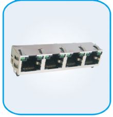  HL56L RJ45 JACK 1X4 LED