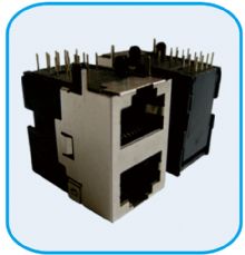  HL5902 RJ45 JACK 2X1 8P8C