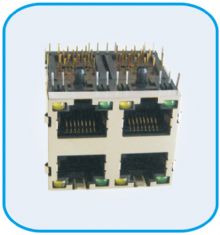 HL59L01 RJ45 JACK 2X2 LED